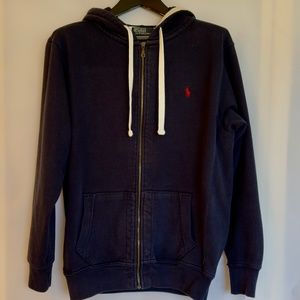 Men’s Polo Hoodie by Ralph Lauren - Navy Blue (L)